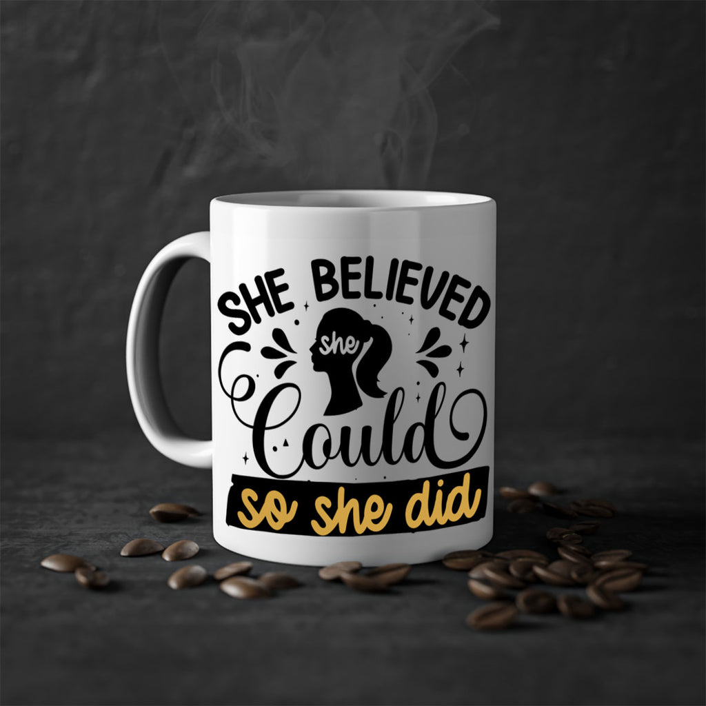 She believed she could she did Style 7#- Black women - Girls-Mug / Coffee Cup