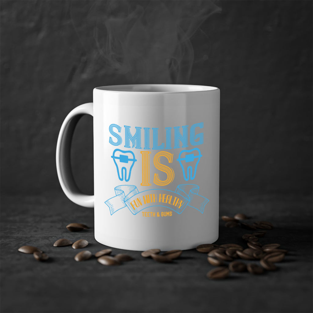 Smiling is Fun With Healthy Teeth Gums Style 20#- dentist-Mug / Coffee Cup