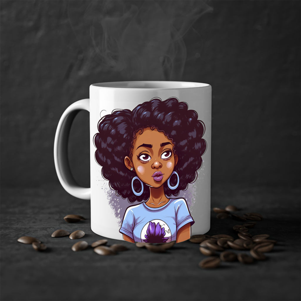 Sparkling Black Girl Design 20#- Black women - Girls-Mug / Coffee Cup