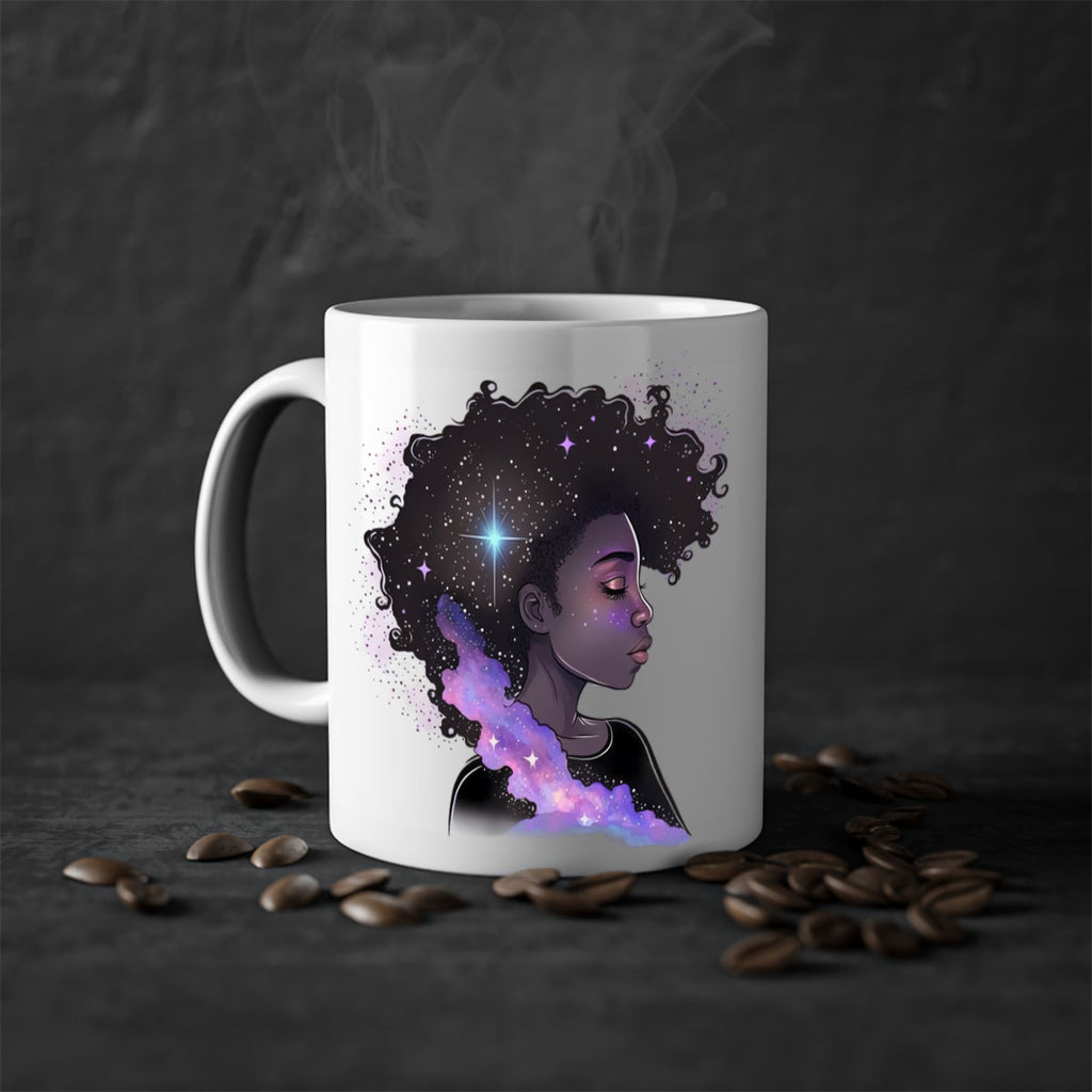 Sparkling Black Girl Design 4#- Black women - Girls-Mug / Coffee Cup