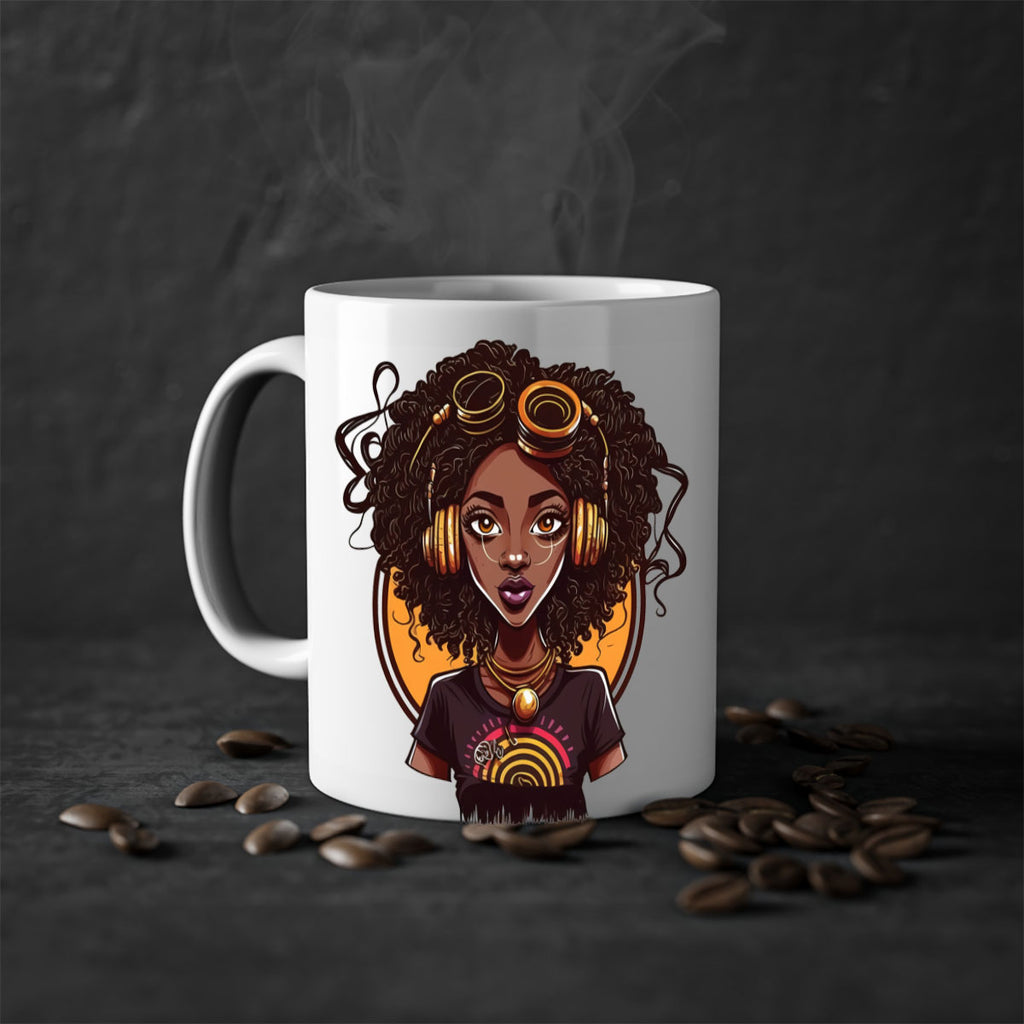 Sparkling Black Girl Design 5#- Black women - Girls-Mug / Coffee Cup