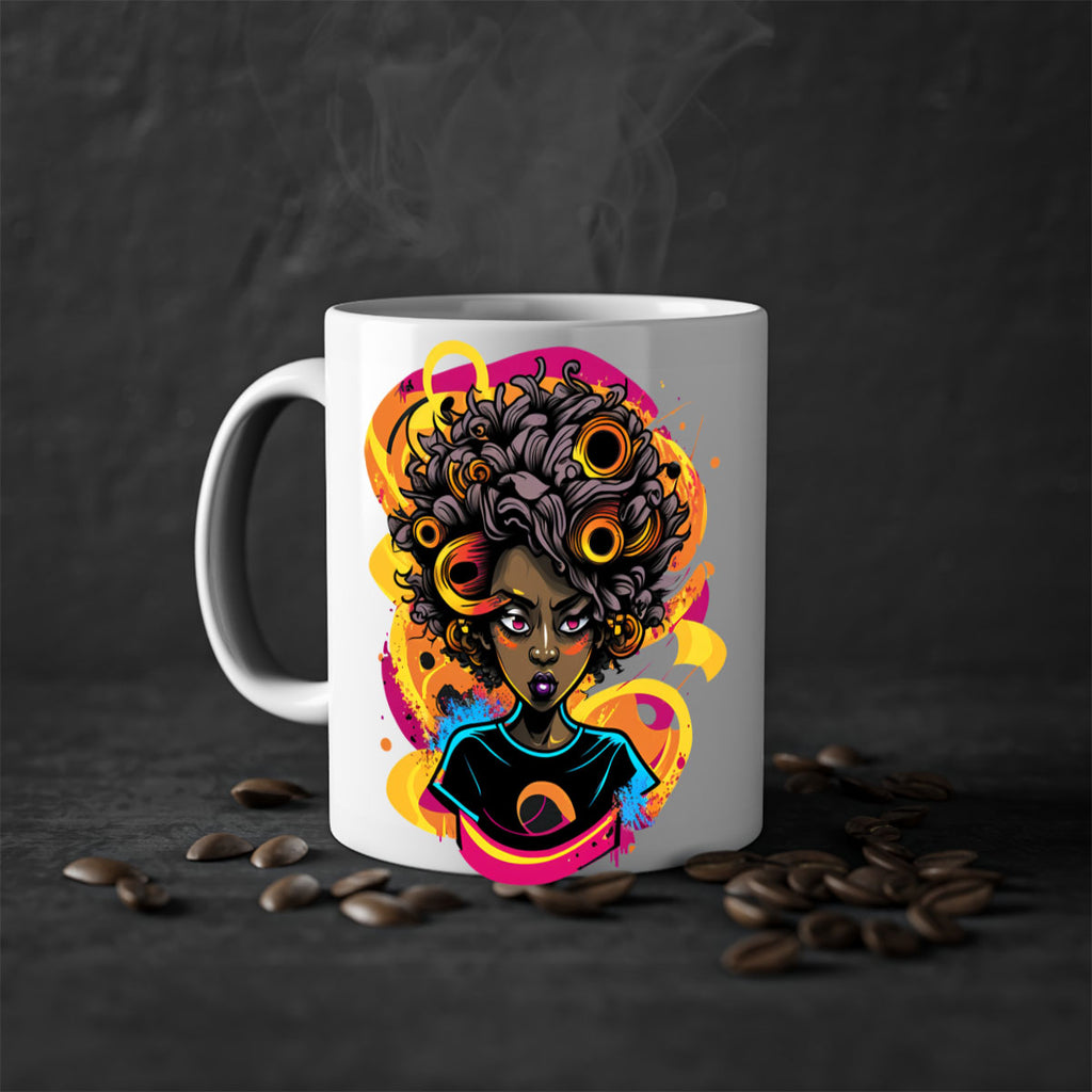 Sparkling Black Girl Design 6#- Black women - Girls-Mug / Coffee Cup