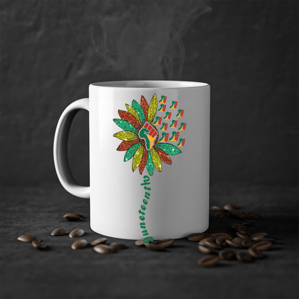 Sunflower Fist Juneteenth Black History 24#- juneteenth-Mug / Coffee Cup