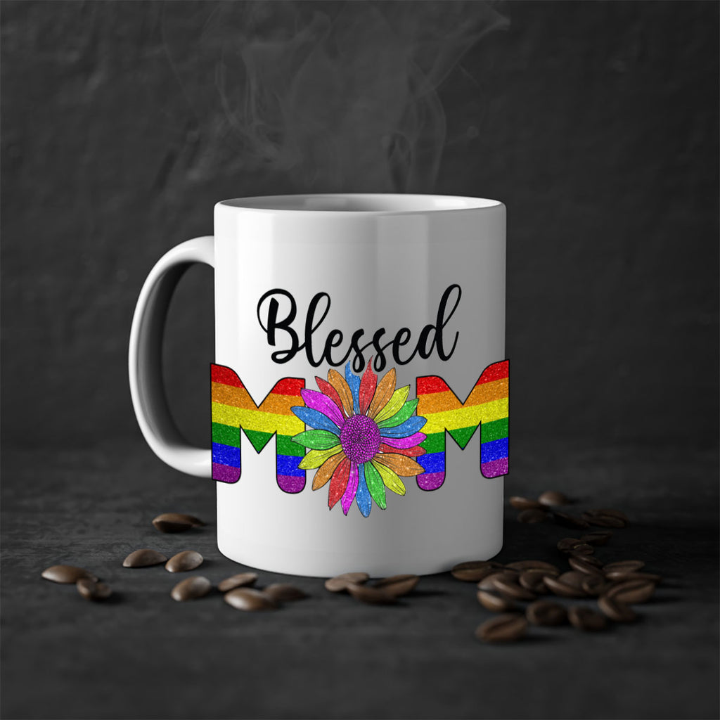 Sunflower Lgbt Blessed Mom  51#- lgbt-Mug / Coffee Cup