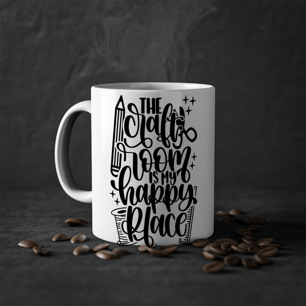 The Craft Room Is My Happy Place 4#- crafting-Mug / Coffee Cup