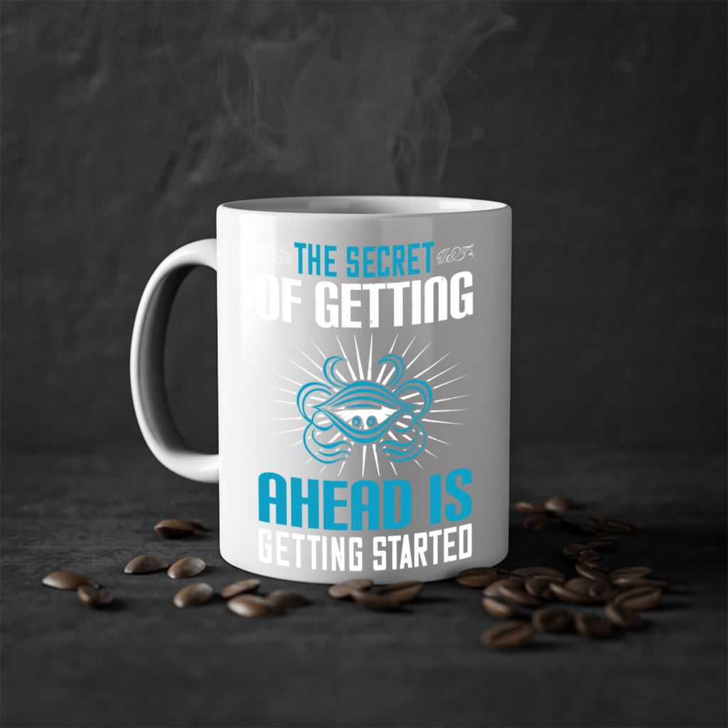The secret of getting ahead is getting started Style 16#- motivation-Mug / Coffee Cup