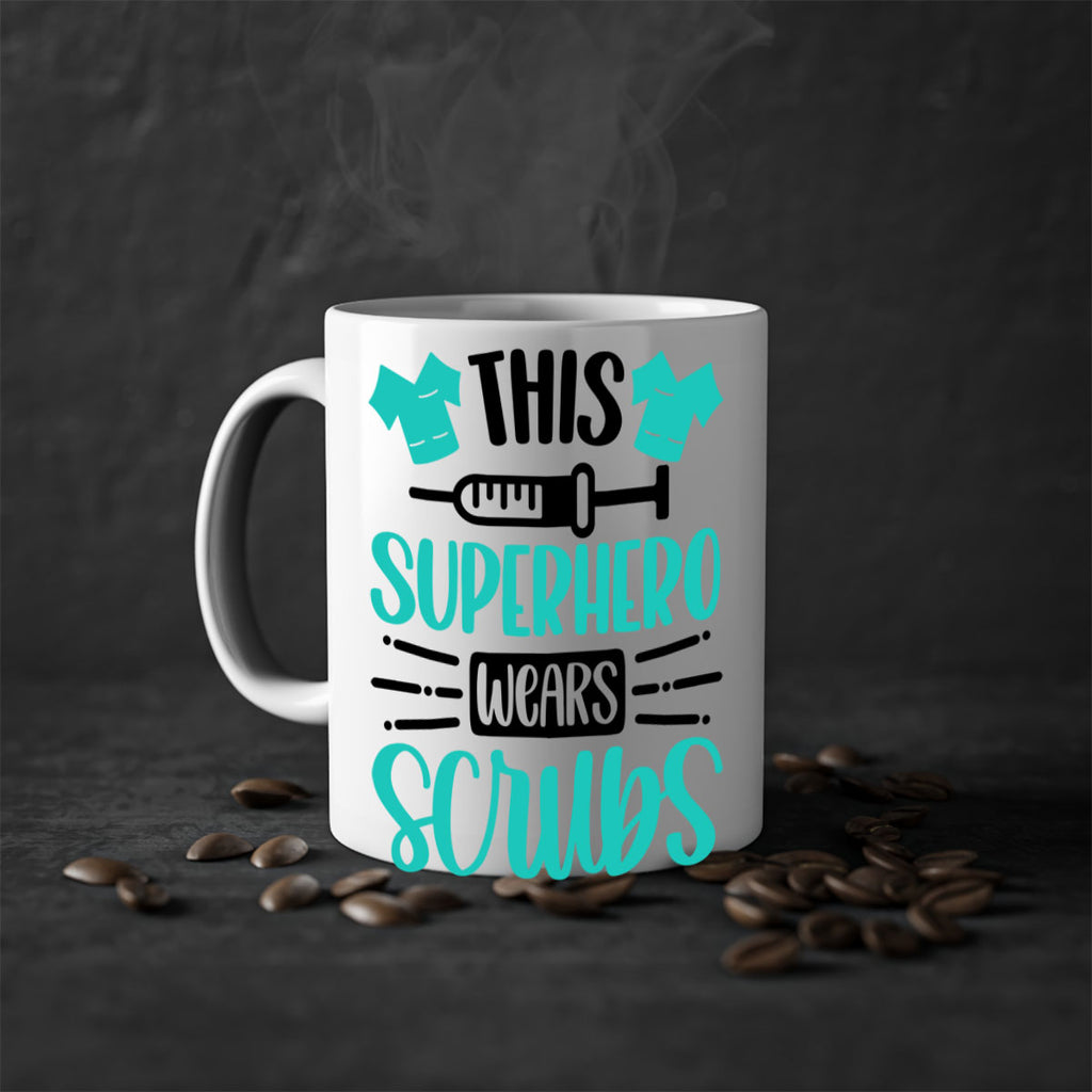 This Superhero Wears Style Style 18#- nurse-Mug / Coffee Cup