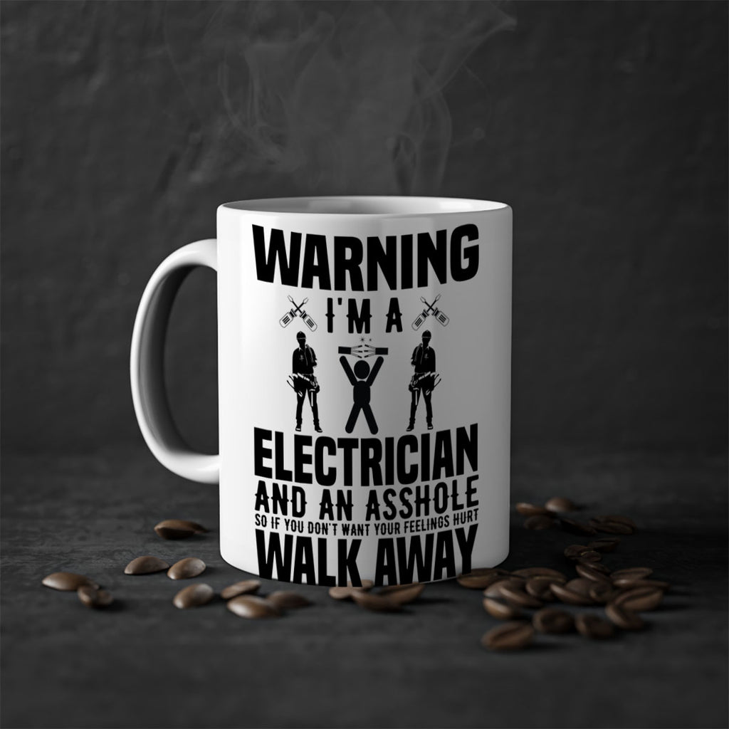 Warning Style 4#- electrician-Mug / Coffee Cup