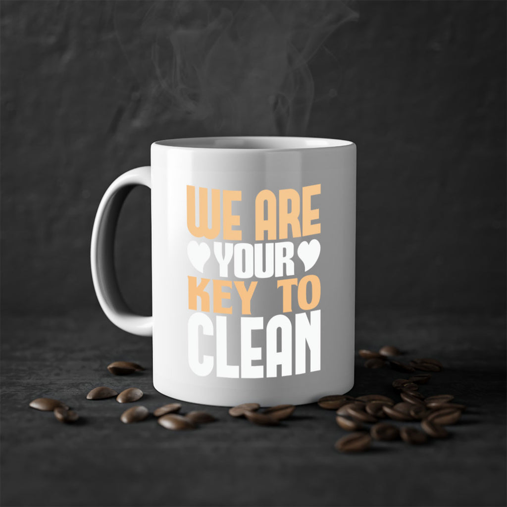 We are your key to clean Style 12#- cleaner-Mug / Coffee Cup