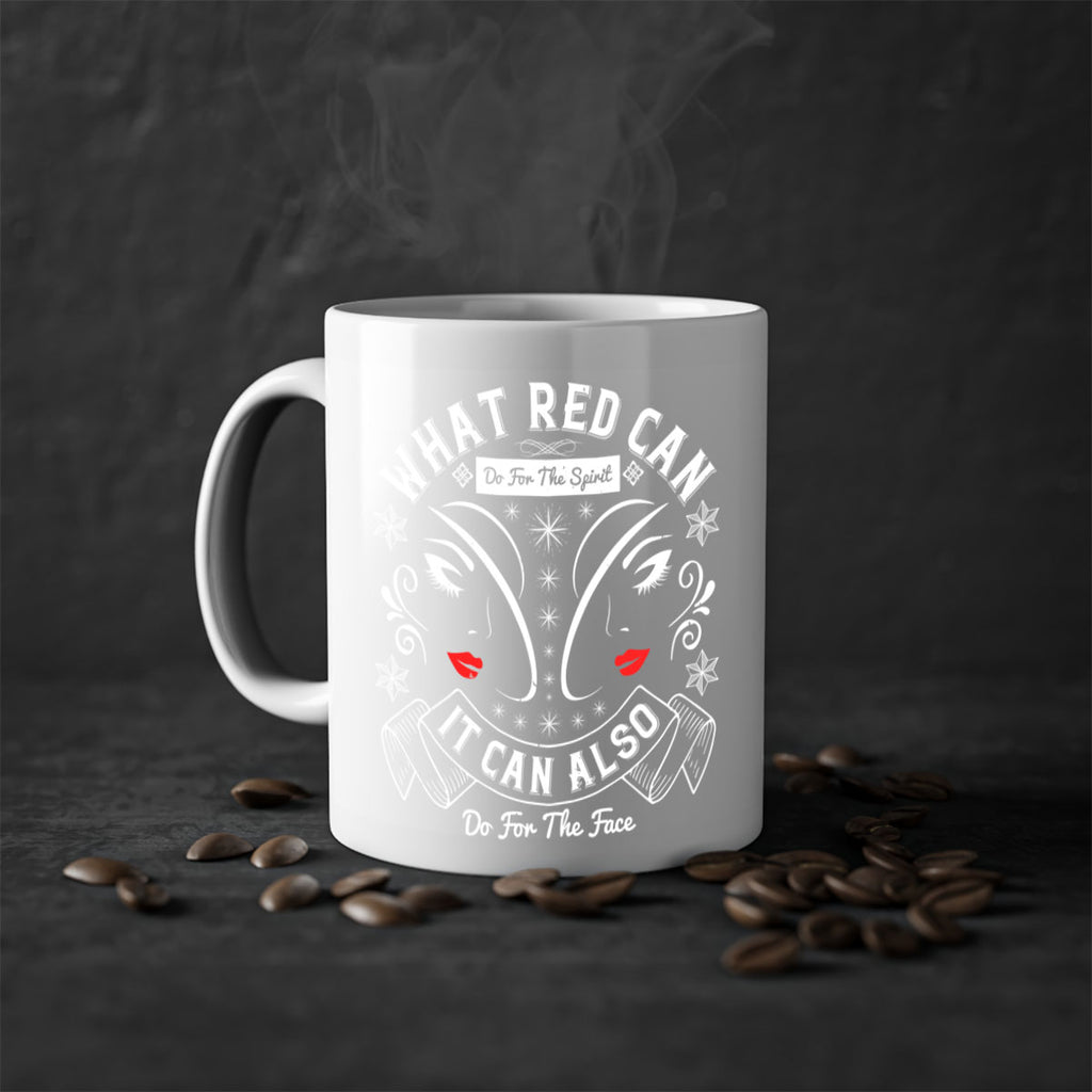 What red can do for the spirit it can also do for the face Style 175#- makeup-Mug / Coffee Cup