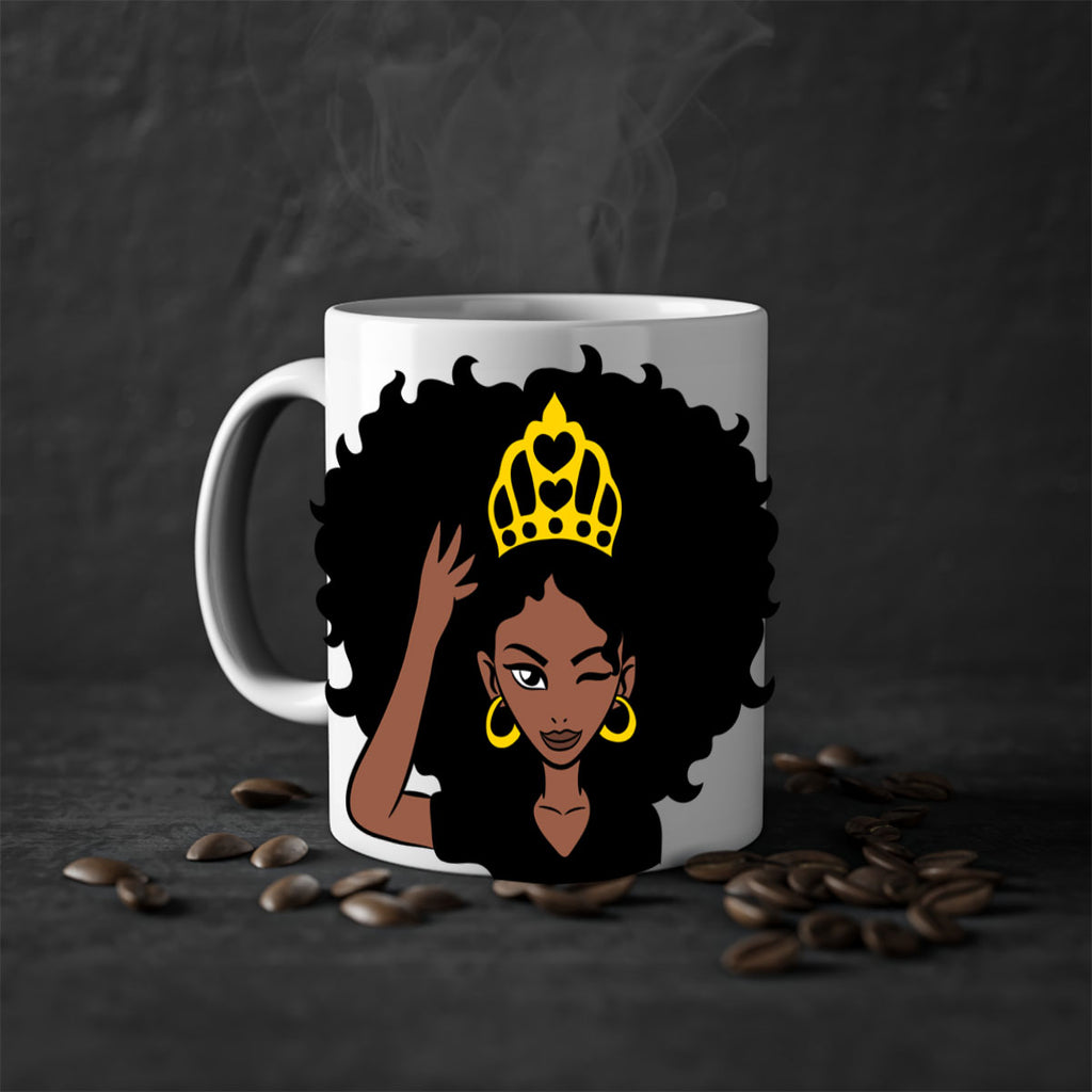 afro queen crown 72#- Black women - Girls-Mug / Coffee Cup