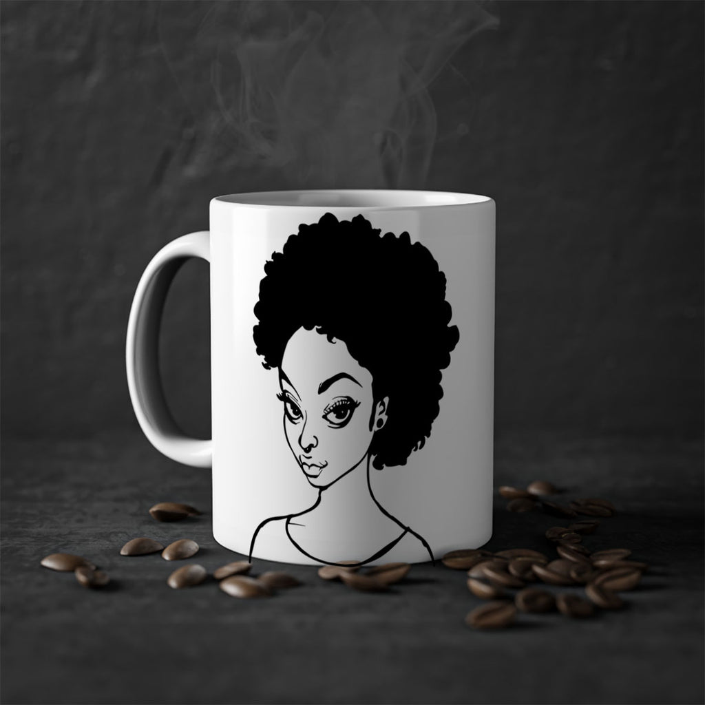 afro woman girl lady 68#- Black women - Girls-Mug / Coffee Cup