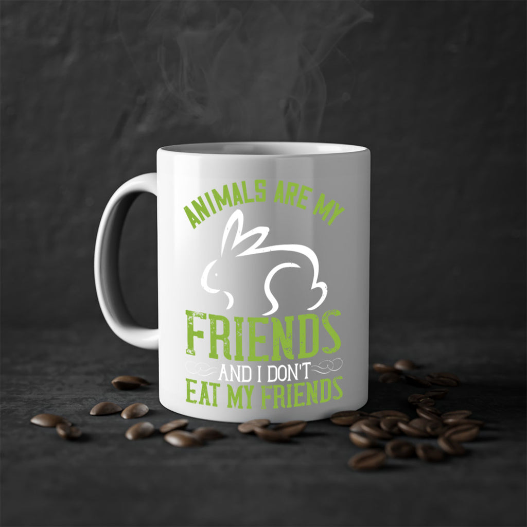 animals are my friends and i dont eat my friendss 104#- vegan-Mug / Coffee Cup