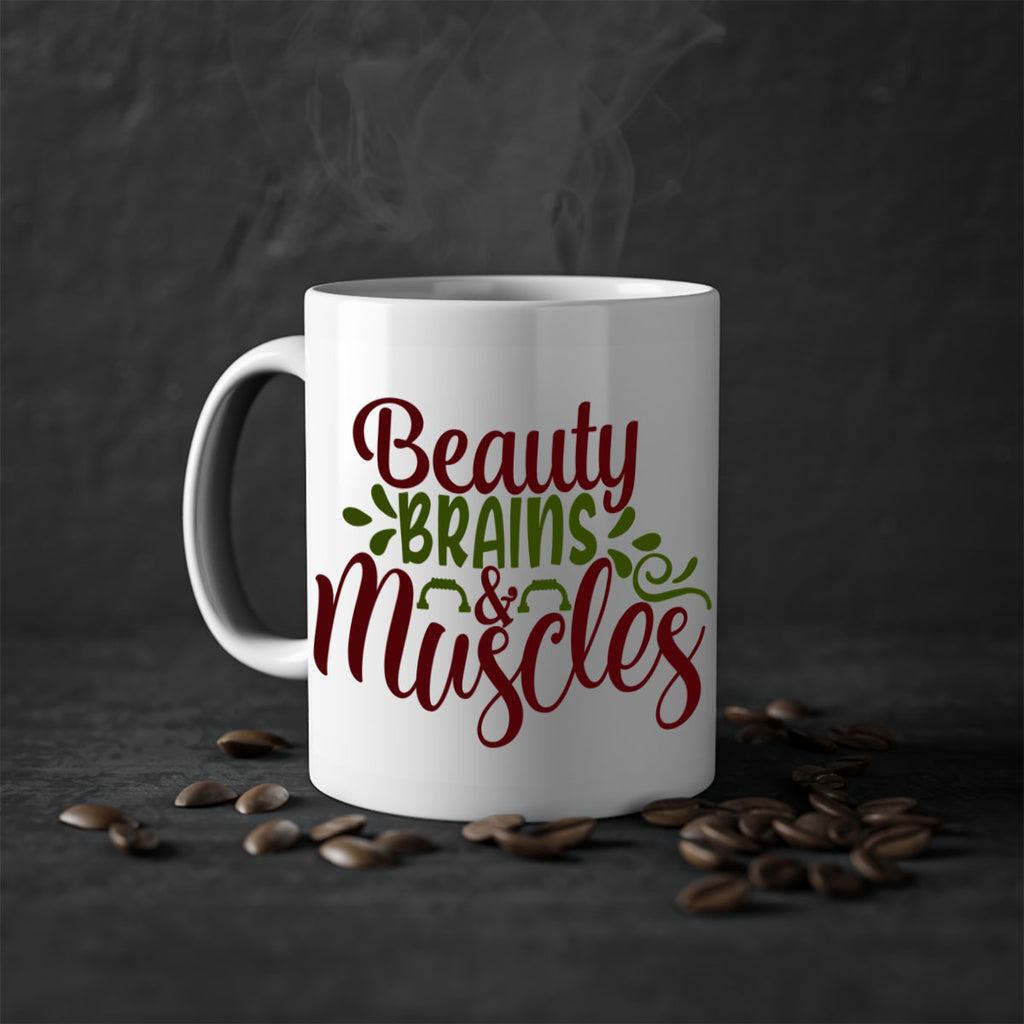 beauty brains muscles 52#- gym-Mug / Coffee Cup