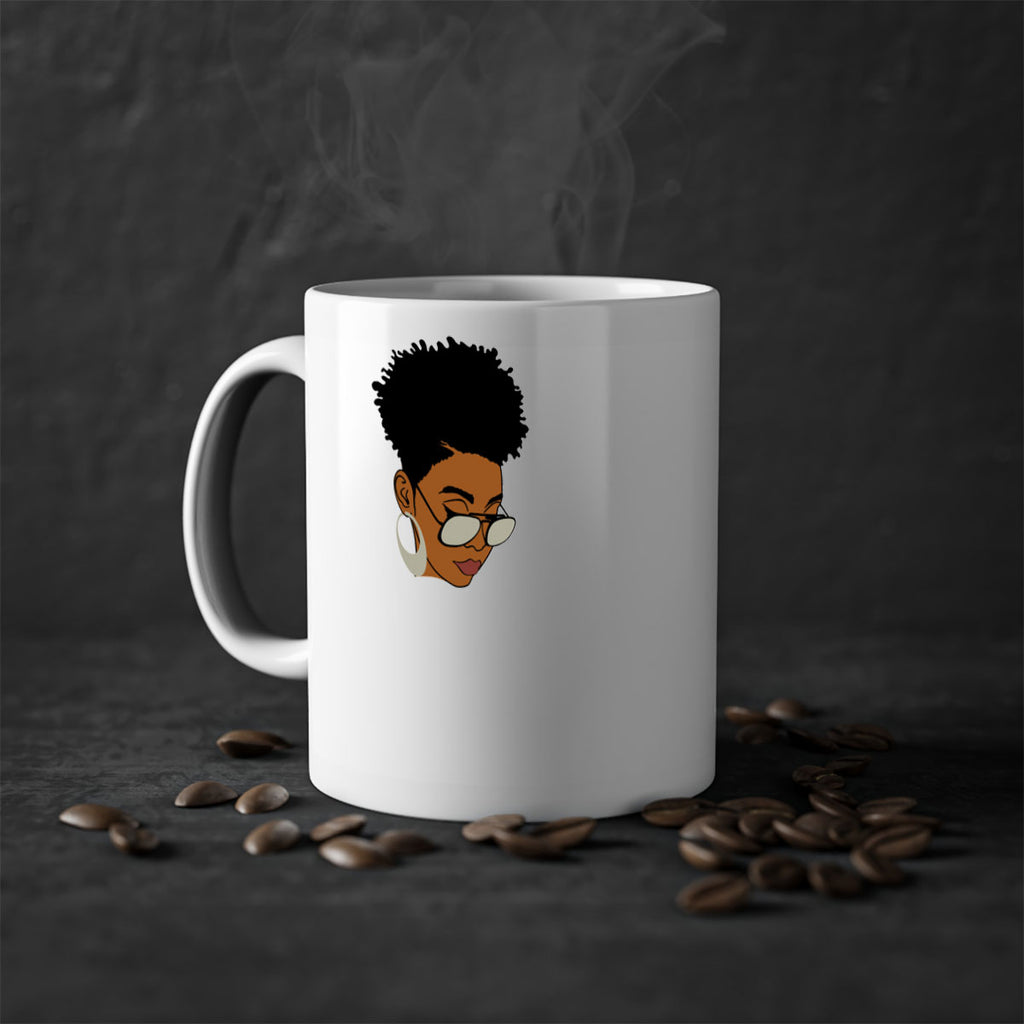 black afro 44#- Black women - Girls-Mug / Coffee Cup