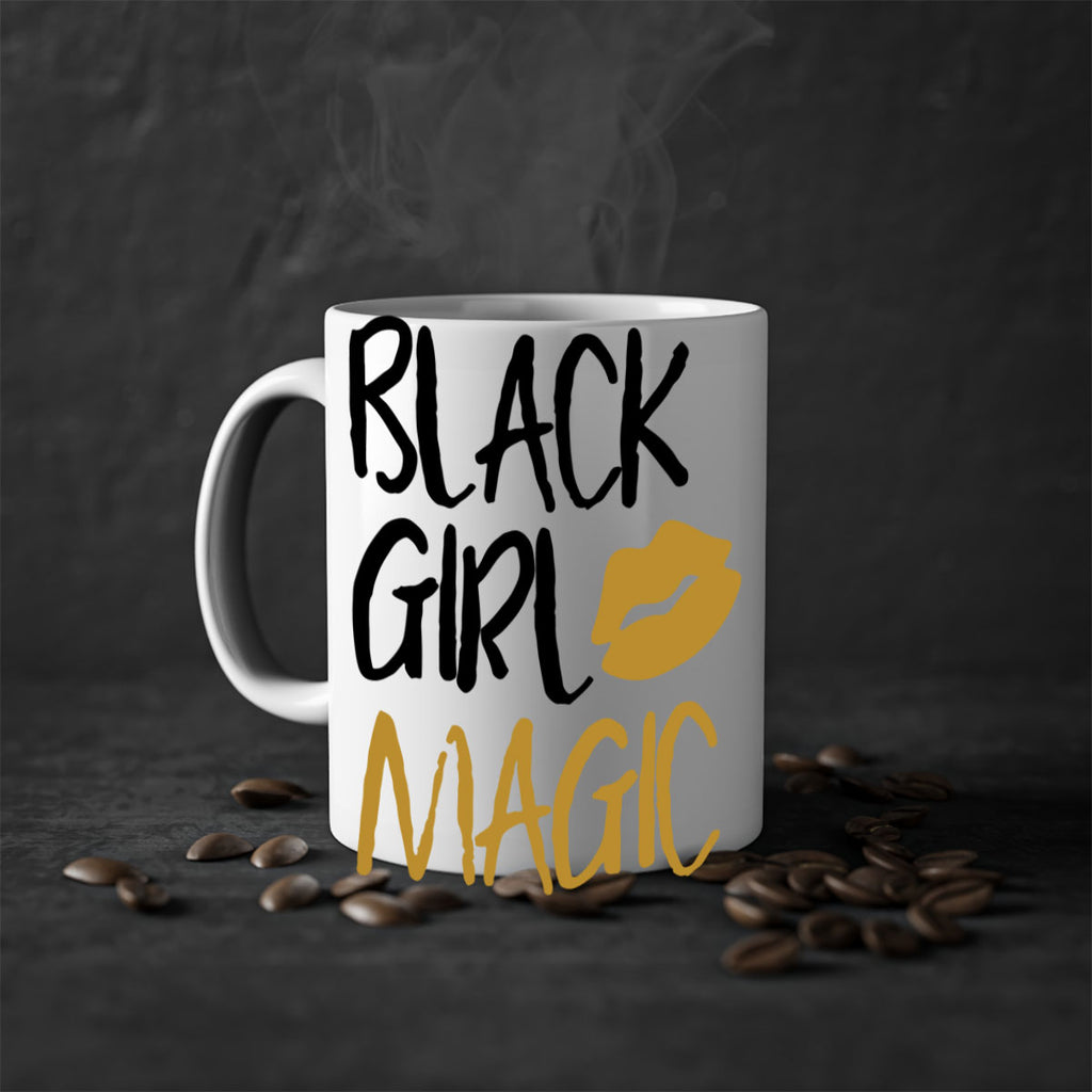 black girl magic lips cocoandbanana 245#- black words - phrases-Mug / Coffee Cup