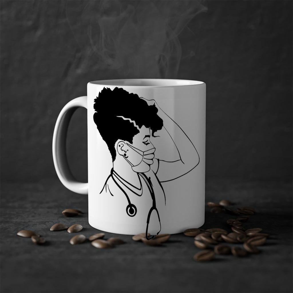 black nurse 3#- Black women - Girls-Mug / Coffee Cup