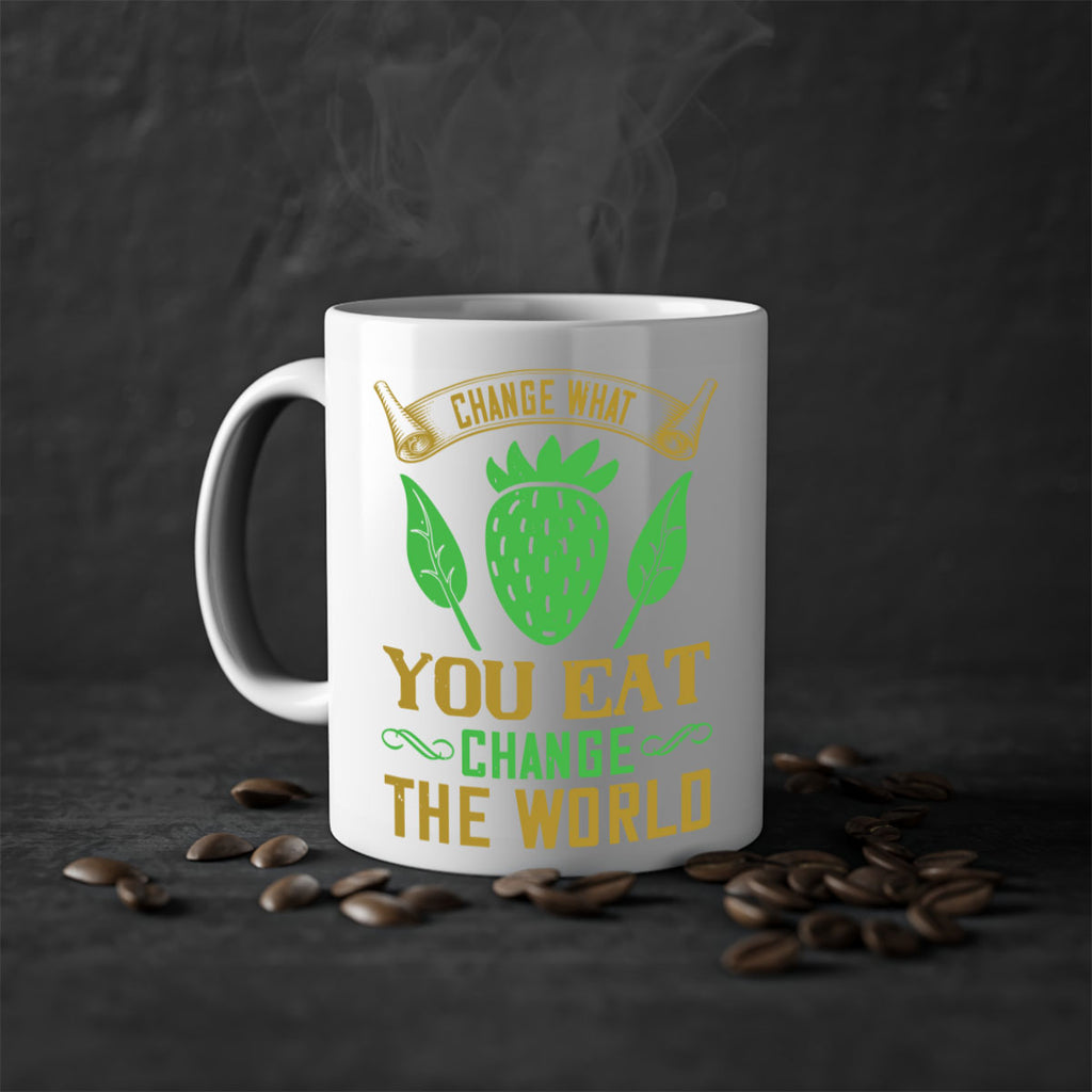 change what you eat change the world 146#- vegan-Mug / Coffee Cup