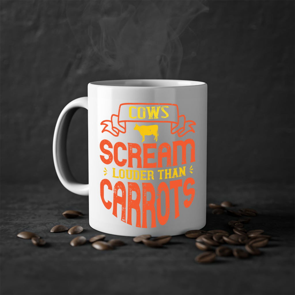 cows scream louder than carrots 71#- vegan-Mug / Coffee Cup