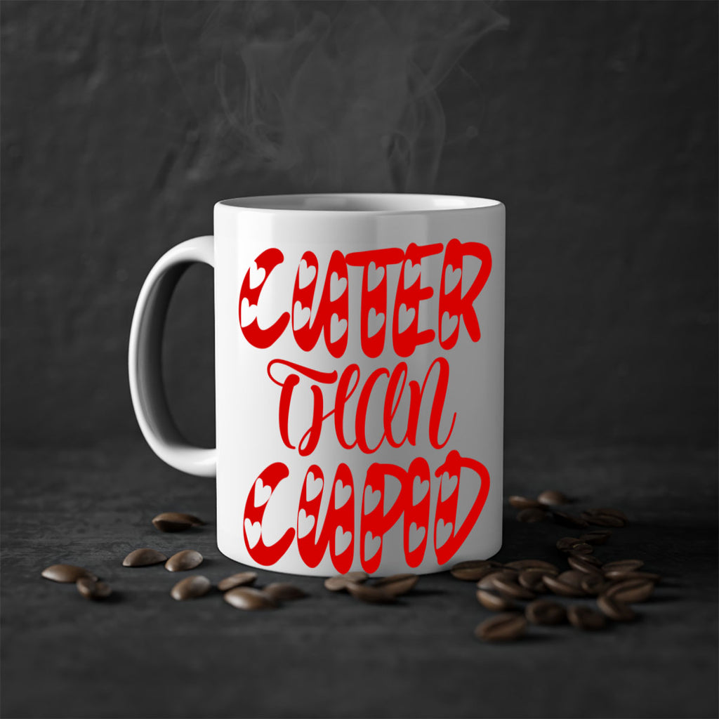 cuter than cupid 79#- valentines day-Mug / Coffee Cup