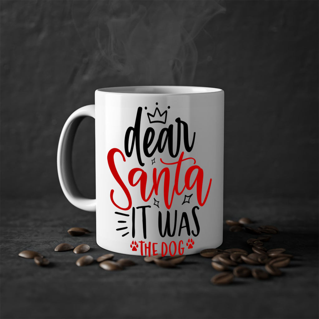 dear santa it was the dog style 171#- christmas-Mug / Coffee Cup