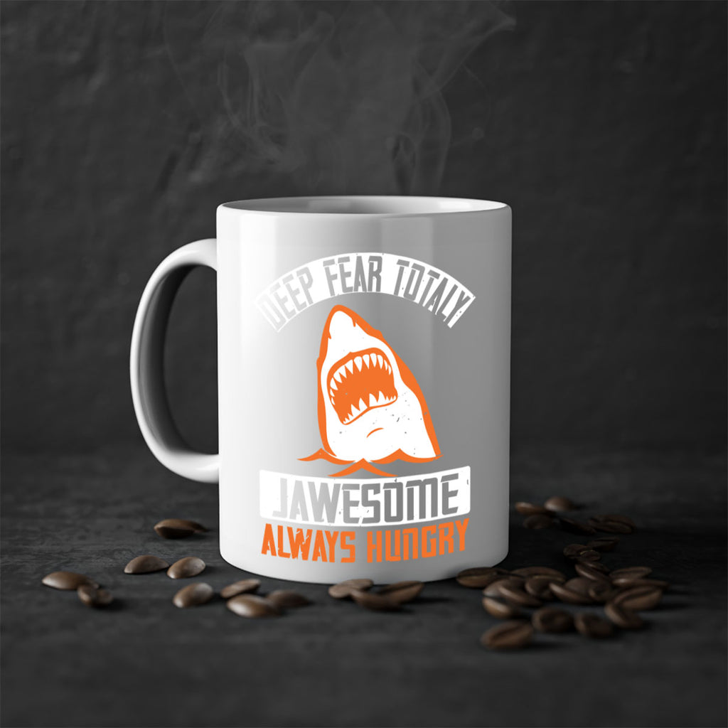 deep fear totaly jawesome always hungry Style 90#- Shark-Fish-Mug / Coffee Cup