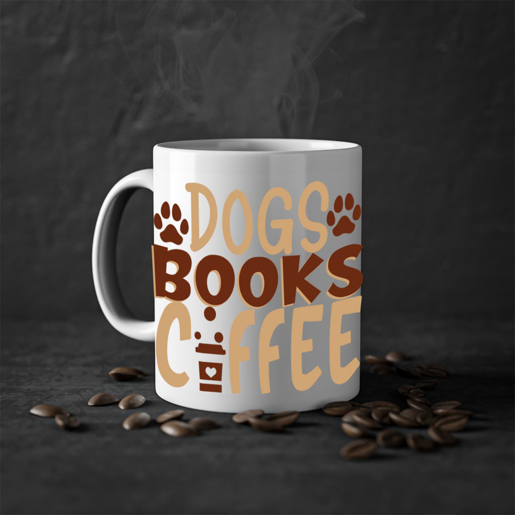 dogs books coffee 214#- coffee-Mug / Coffee Cup