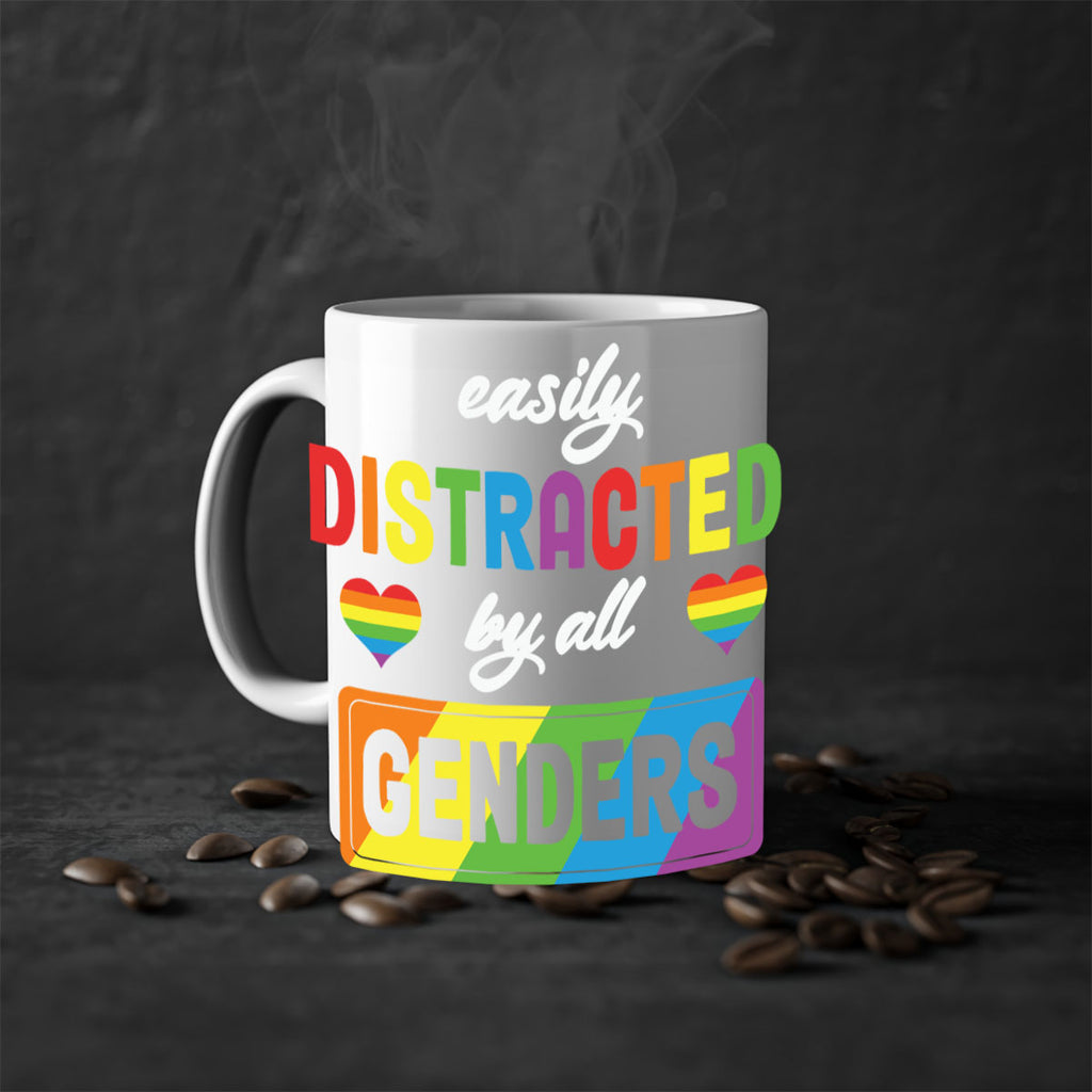 easily distracted by all genders lgbt 142#- lgbt-Mug / Coffee Cup