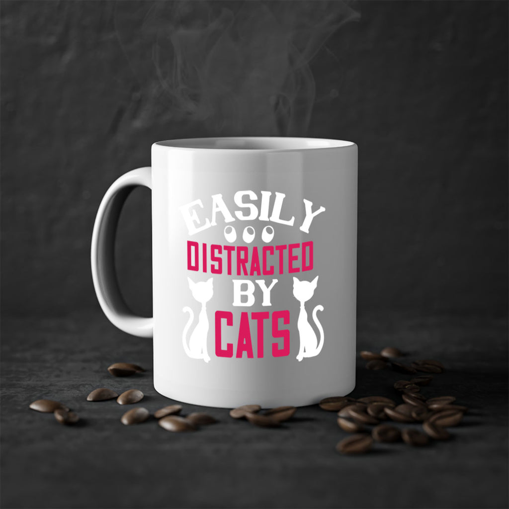 easily distracted by cats Style 46#- cat-Mug / Coffee Cup