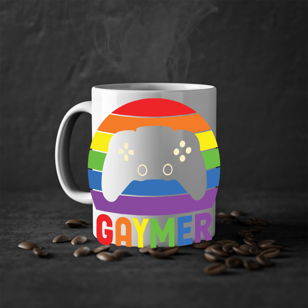 gaymer lgbt gamer rainbow flag lgbt 135#- lgbt-Mug / Coffee Cup