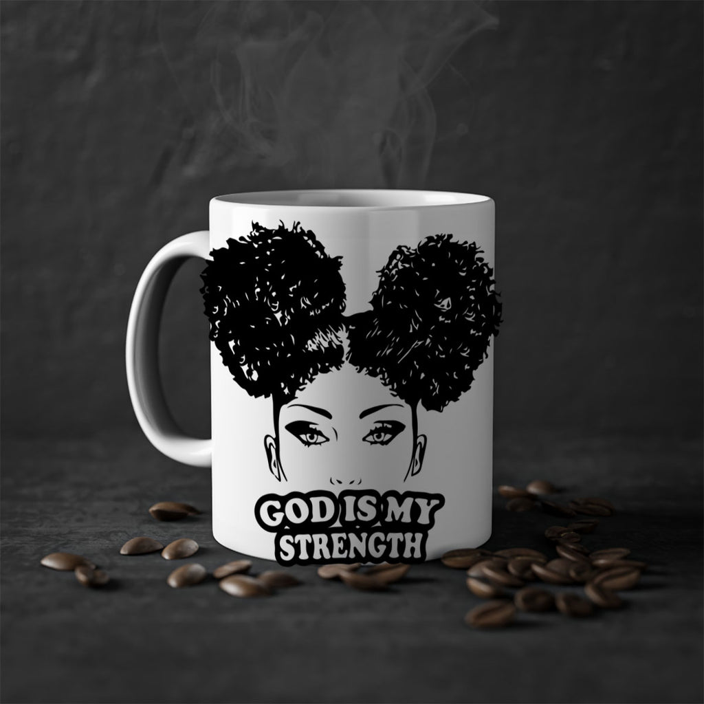 god is my strength 2#- Black women - Girls-Mug / Coffee Cup