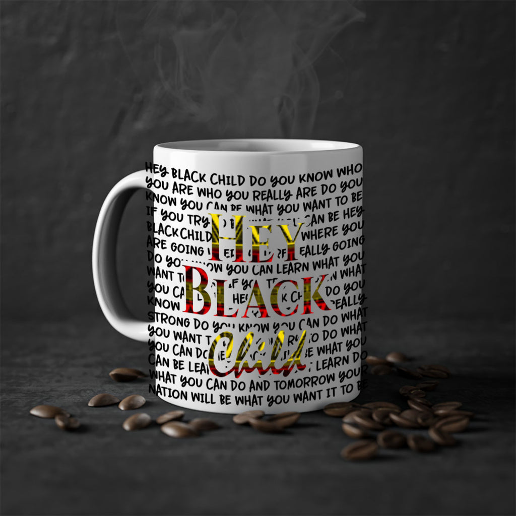 hey black child 128#- black words - phrases-Mug / Coffee Cup