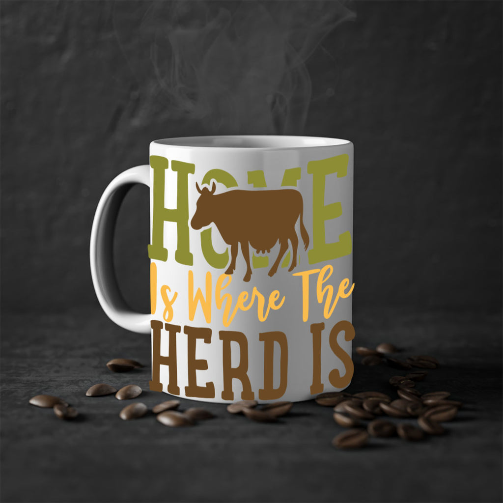 home is where the herd is 7#- Farm and garden-Mug / Coffee Cup