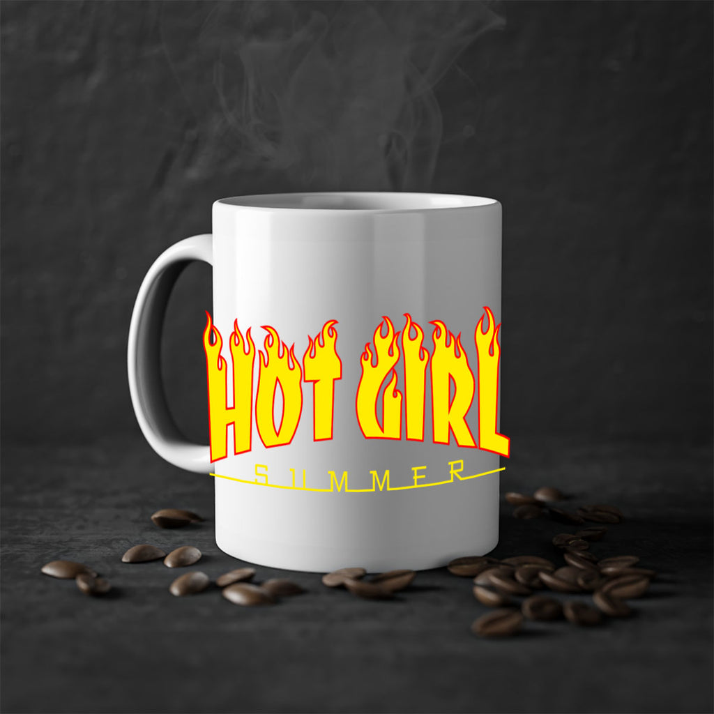 hot girl  summer fire 123#- black words - phrases-Mug / Coffee Cup