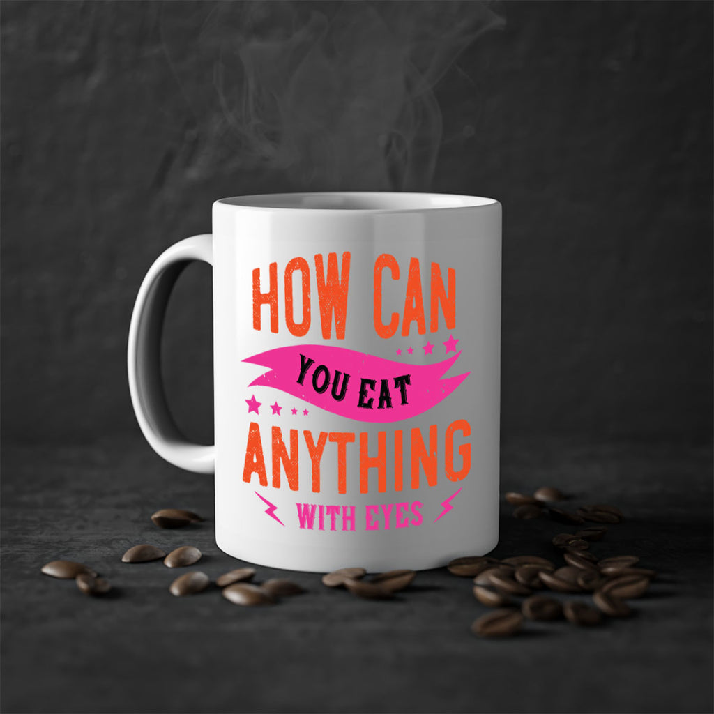 how can you eat anything with eyes 55#- vegan-Mug / Coffee Cup