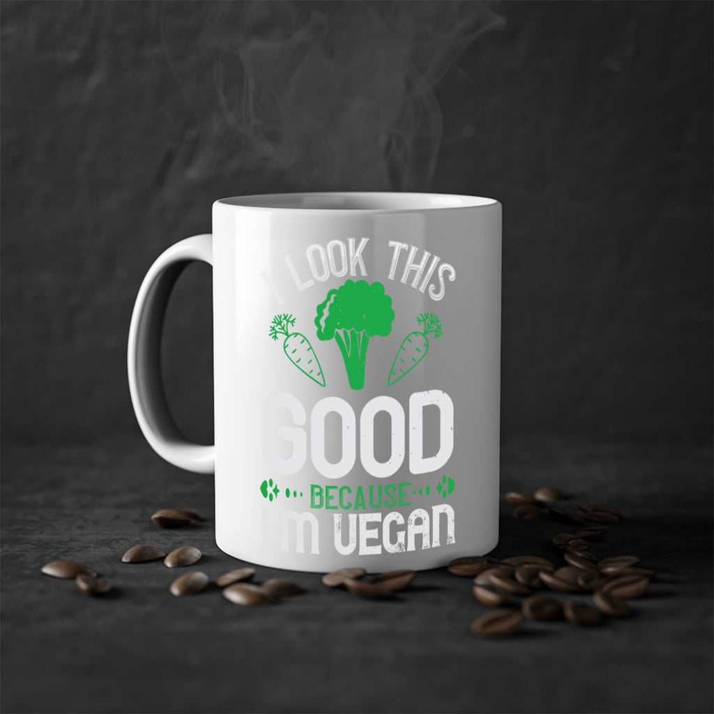 i look this good because im vegan 47#- vegan-Mug / Coffee Cup