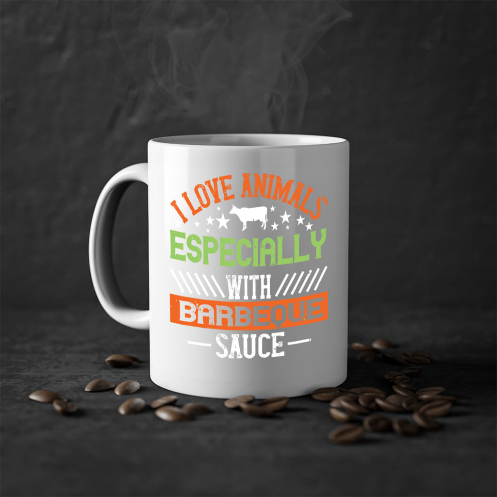 i love animals especially with barbeque sauce 130#- vegan-Mug / Coffee Cup
