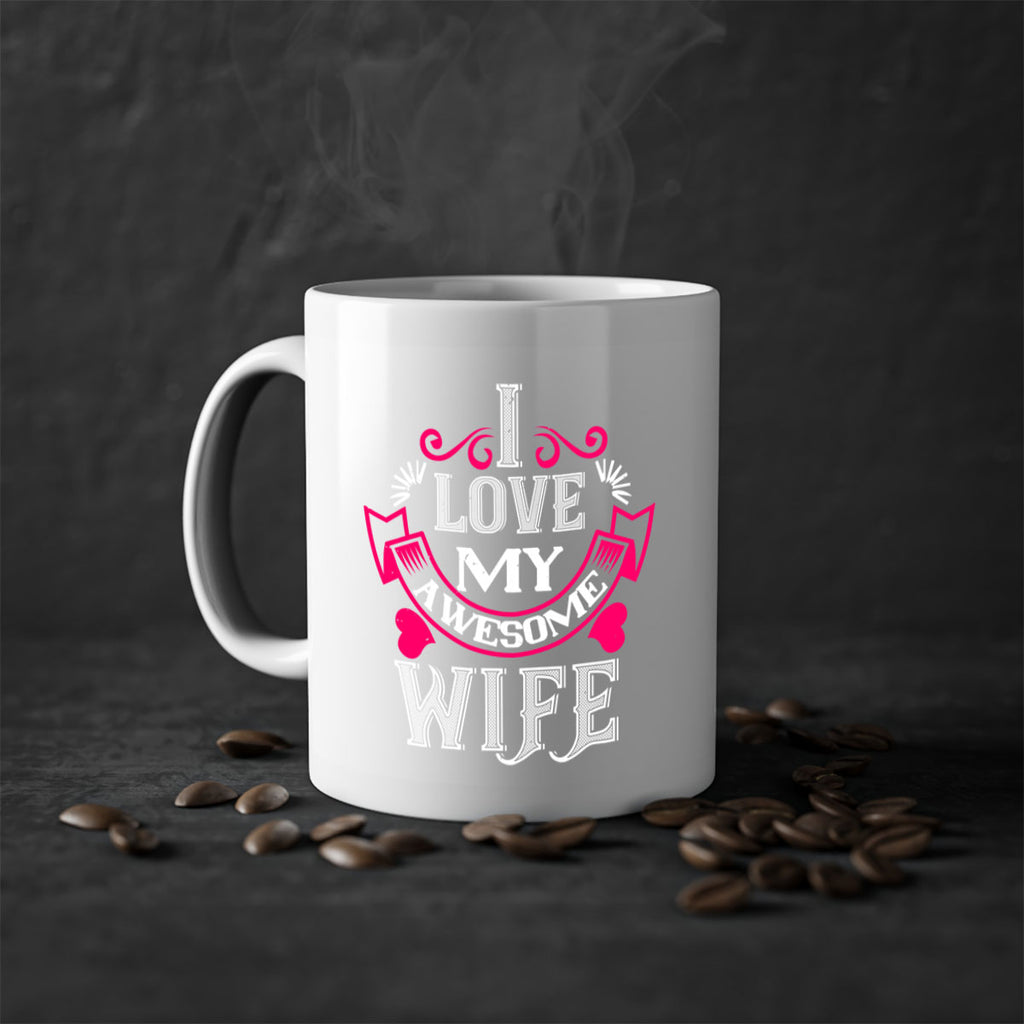 i love my awesome wife 55#- valentines day-Mug / Coffee Cup