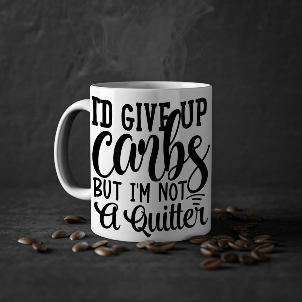 id give up carbs but im not a quitter 41#- gym-Mug / Coffee Cup