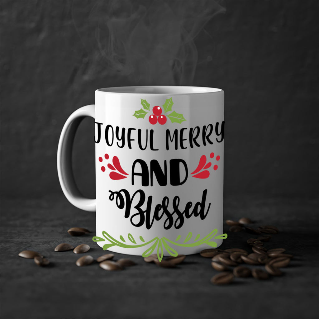 joyful merry and blessed style 419#- christmas-Mug / Coffee Cup