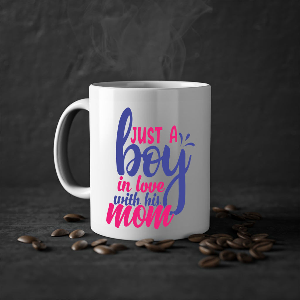 just a boy in love with his mom 394#- mom-Mug / Coffee Cup
