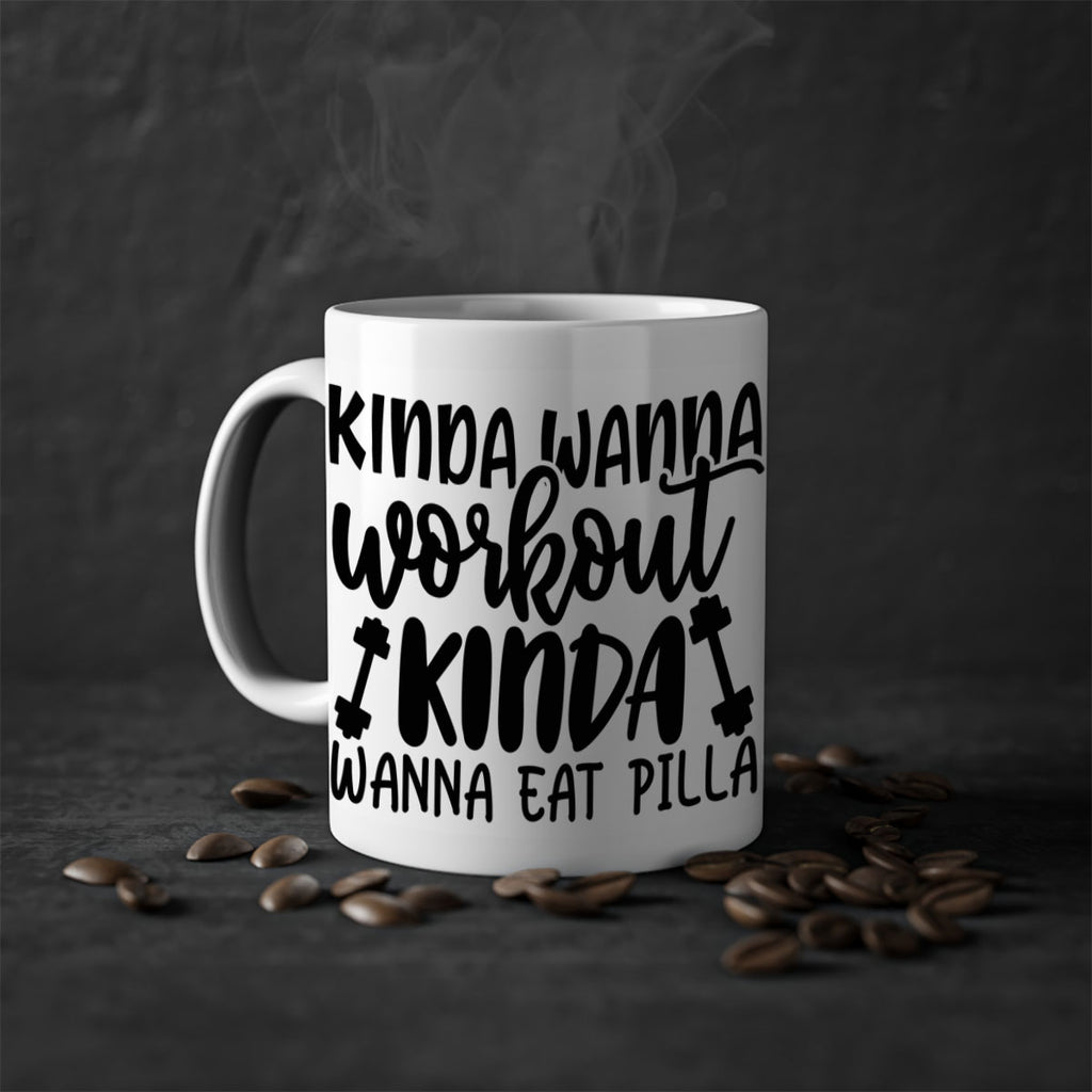 kinda wanna workout kinda wanna eat pilla 37#- gym-Mug / Coffee Cup