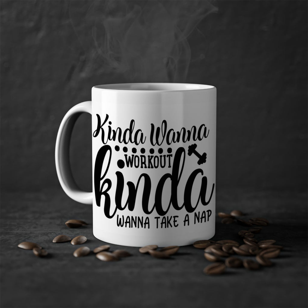 kinda wanna workout kinda wanna take a nap 33#- gym-Mug / Coffee Cup