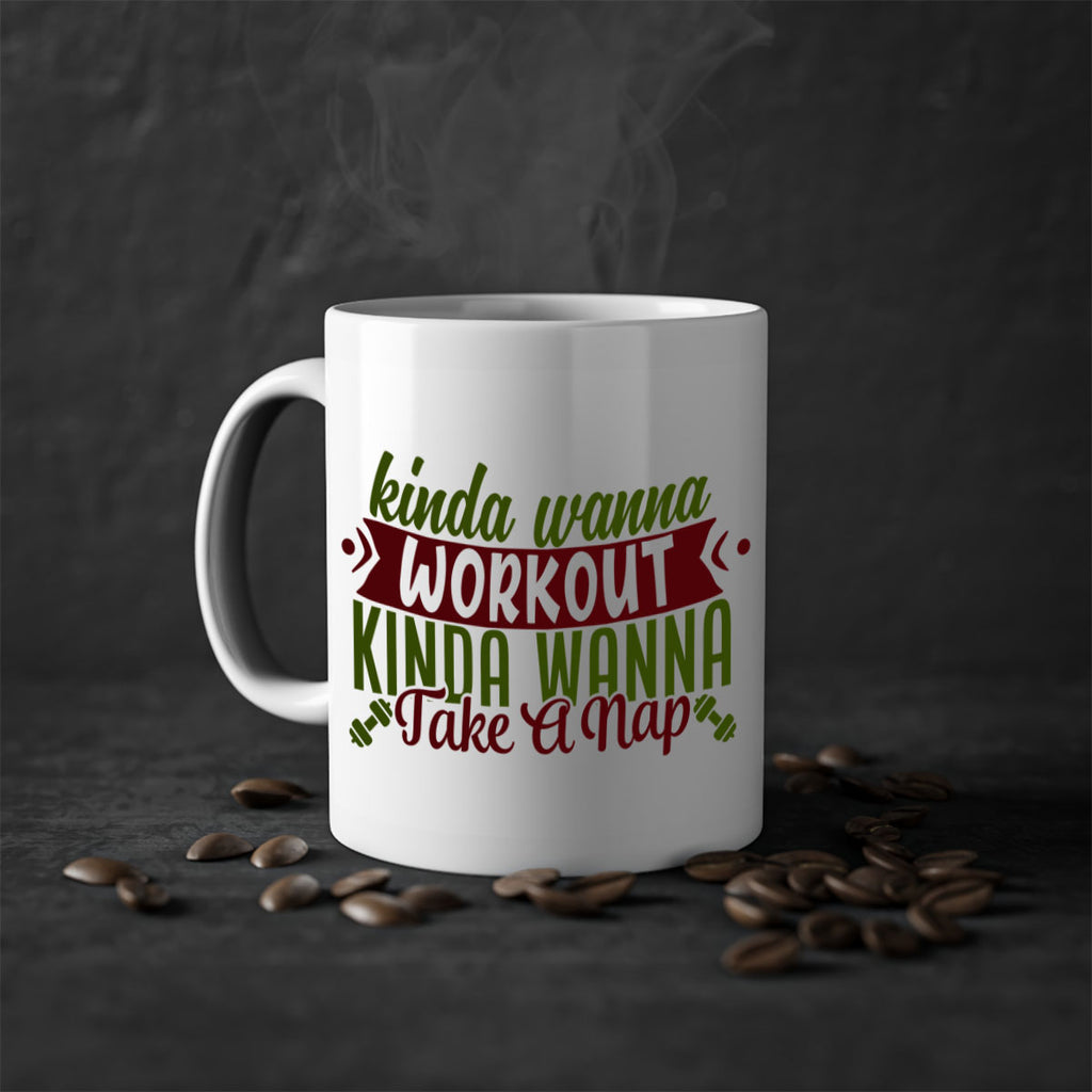 kinda wanna workout kinda wanna take a nap 34#- gym-Mug / Coffee Cup