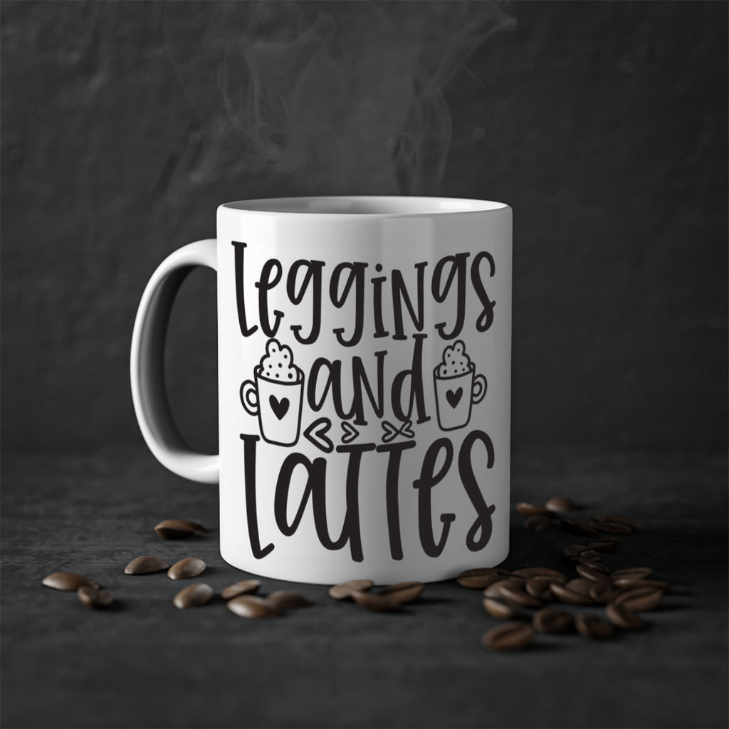 leggings and lattes 389#- mom-Mug / Coffee Cup