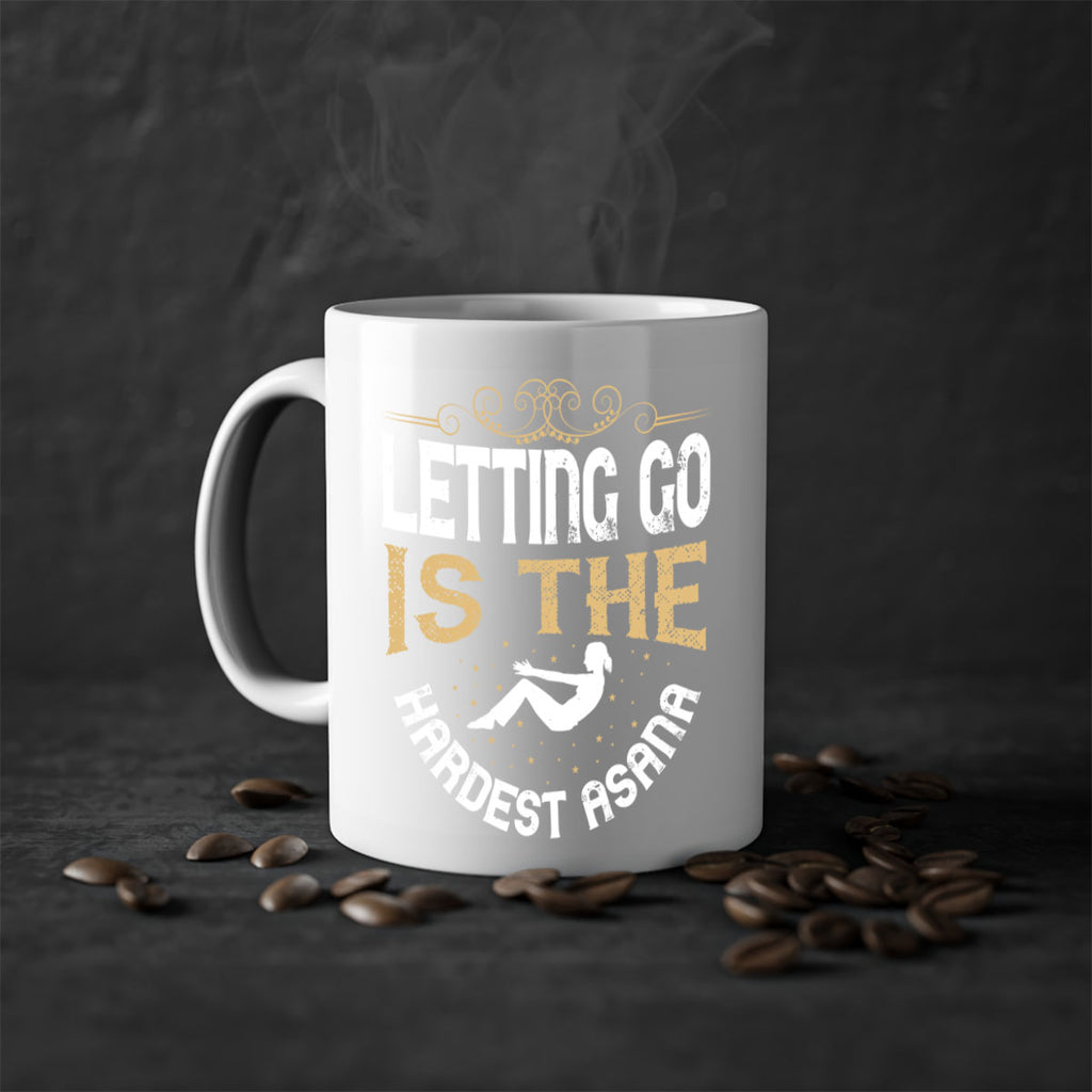 letting go is the hardest asana 76#- yoga-Mug / Coffee Cup