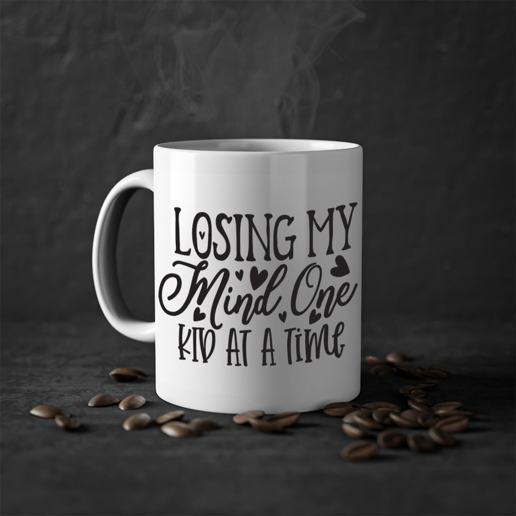 losing my mind one kid at a time 386#- mom-Mug / Coffee Cup