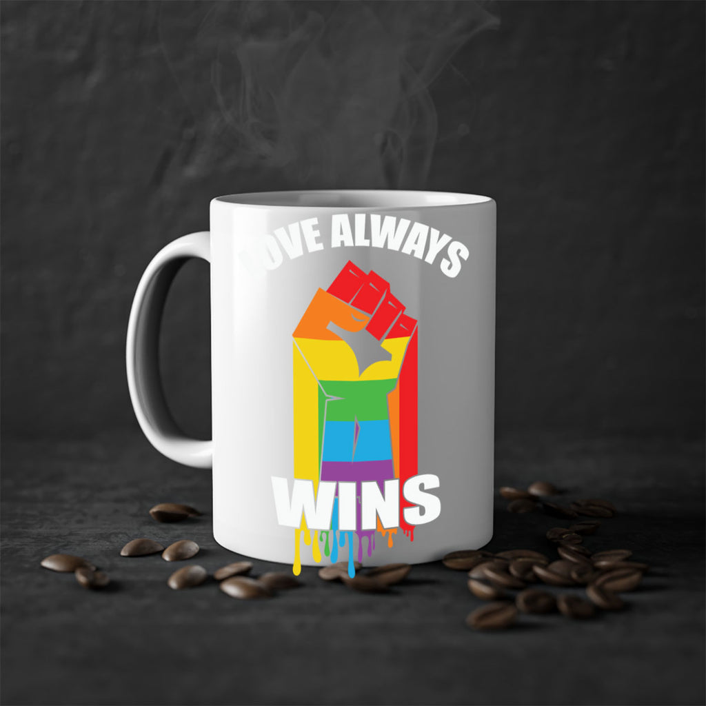 love always wins lgbt fist lgbt 87#- lgbt-Mug / Coffee Cup