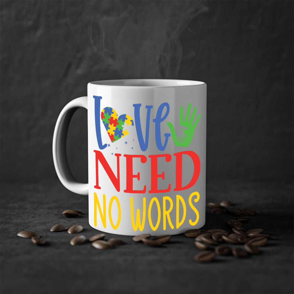 love need no words Style 28#- autism-Mug / Coffee Cup