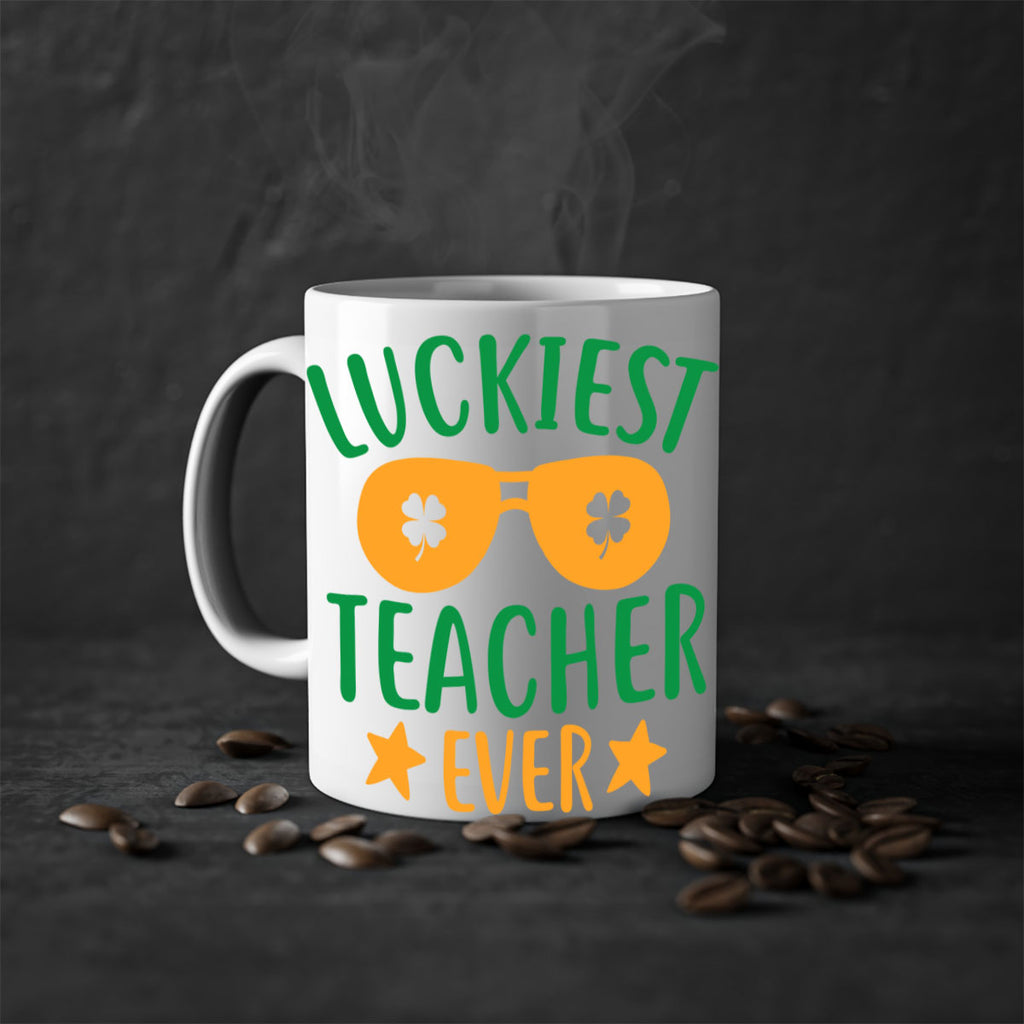 luckiest teacher ever 13#- mardi gras-Mug / Coffee Cup